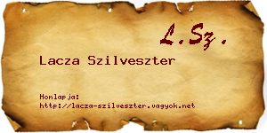 Lacza Szilveszter névjegykártya